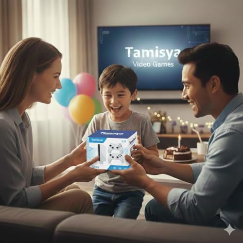 Image of Tamisya M15 Handheld Video Game Console with 400 Built-in Classic Games | Portable Game Player | Game Stick 1080p Plug & Play TV Video Game Set for 2 Player | Rechargeable Battery, AV Output |