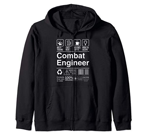 Combat Engineer Product Label Funny Gift Sudadera con Capucha