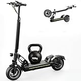 Trottinette Electrique Adulte Autonomie 75-80KM Batterie 48V 18,2Ah Moteur 800W Trotinette Électrique Pliante Portable Puissante Tout Terrain Ultra Legere Double Suspension Scooter Electrique Adulte