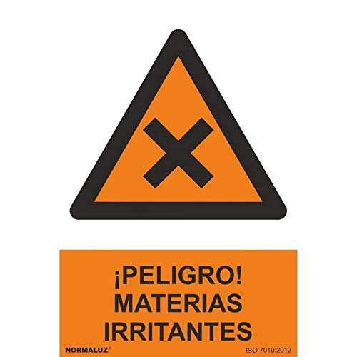 Señal ¡Peligro! Materias Irritantes Con Tintas Uv | Aluminio 0'5 Mm - 300 X 400 Mm En Oferta Normaluz Rd31941 - Señal ¡Peligro! Materias Irritantes Aluminio 0,5 Mm 30X40 Cm Con Cte, Ripci