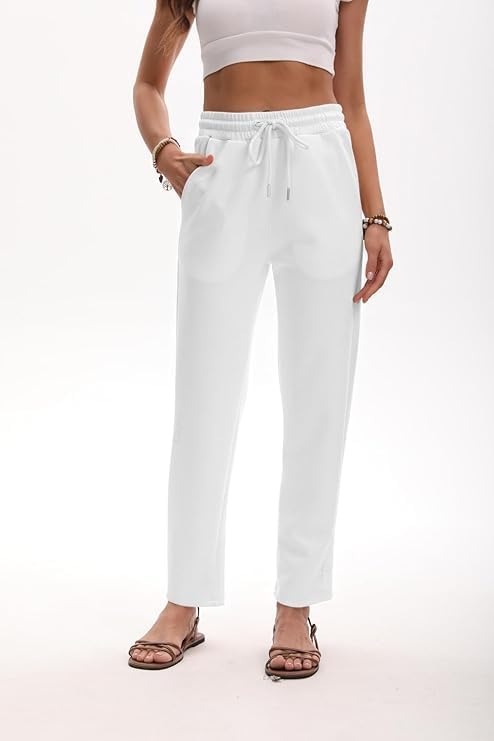 Sweatpants Women Summer High Waist Casual Pants Drawstring Wide Leg Pant Suitable for Beach Travel Vacation Pant - Image 2