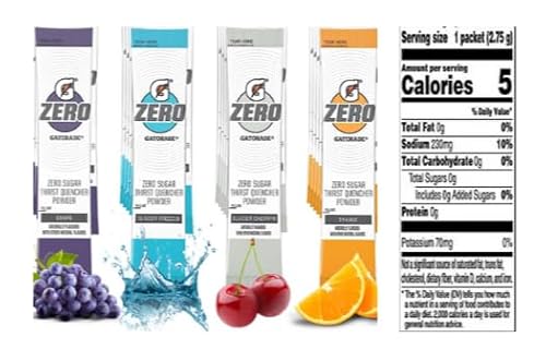 zero sugar 3 flavor variety combo pack sports drink mix powder with single serving pouch + King Combo QR code (18)