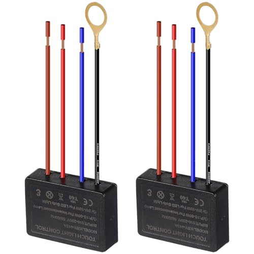 OSALADI Lot De 2 Interrupteurs Tactiles Gradateurs De Lampe De Table 4 Niveaux Module De Contrôle Sensoriel Simple Pour Remplacement Facile