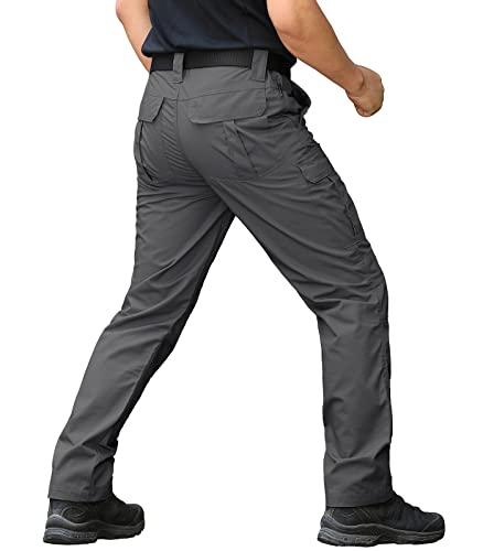 CARWORNIC Men's Ripstop Tactical Pants Water-Resistant Military Cargo Pants Lightweight EDC Pockets Outdoor Hiking Work Pants - Image 4