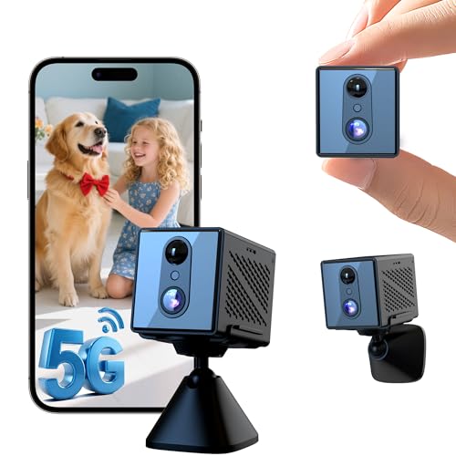 realhide 2026 Upgraded 5GHz WiFi 4K Spy Camera, Mini Hidden Camera with Long Battery Life, Night Vision, Motion Detection, Free Cloud Storage, Wireless Indoor Nanny Cam for Home Security