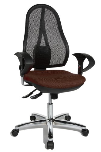 Topstar Op290ug08 Open Point Sy Deluxe - Silla Giratoria Para Oficina Incluye Brazos , Color Marrón Oscuro Topstar Op290ug08 Open Point Sy Deluxe - Silla Giratoria Para Oficina Incluye Brazos , Color Marrón Oscuro