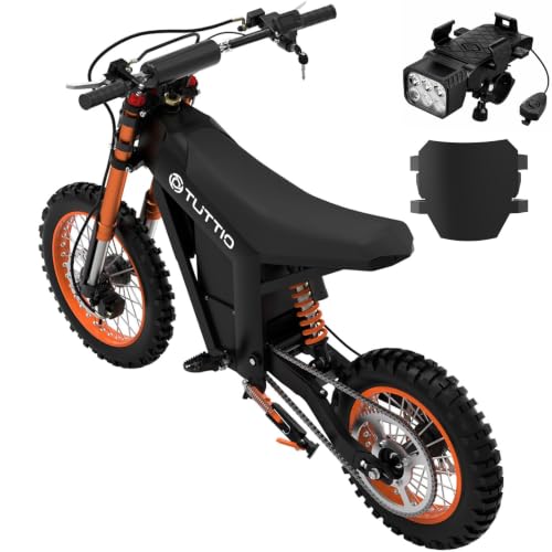Tuttio Soleil01 Electric Dirt Bike 3000W 40MPH 200NM Off Road Ebike | 48V 21AH Battery 45Miles 1412 Fat Tire Electric Mountain Bike Full Suspensions E-Motorcycle For Adults Teens product thumbnail 12