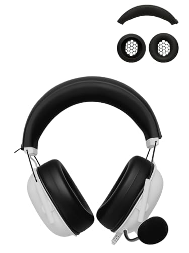 Razer BlackShark V2 X �p �P�[�X �J�o�[ Razer BlackShark V2 X �p �V���R�� �P�[�X�J�o�[�L�b�g �y�C���[�p�b�h�J�o�[+�w�b�h�o���h�J�o�[�z YAJOJO ���h�~ �w��h�~ ����h�~ �\�t�g �h�o ���􂢉\(�u