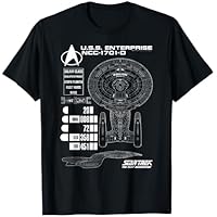 Star Trek: The Next Generation U.S.S. Enterprise Chart Camiseta