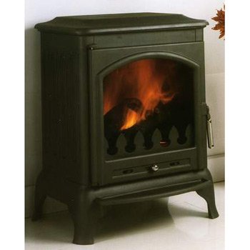 Imagen de Estufa de leña BRONPI ORDESA de Fundición MULTIFUEL DOBLE COMBUSTIÓN 9KW BRONPI