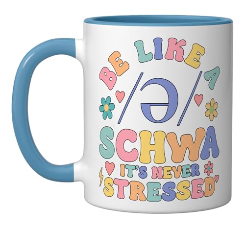 Taza cerámica 11 onzas azul y blanco miniatura 1