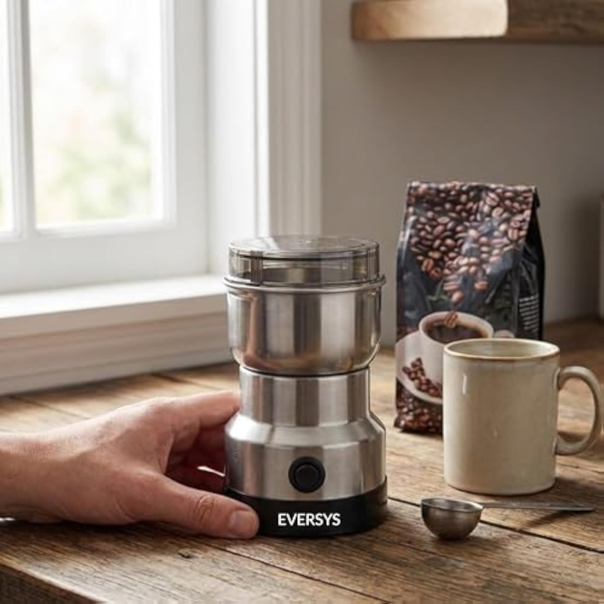 Electric Spice Grinder Mini Mixer for Coffee & Masala