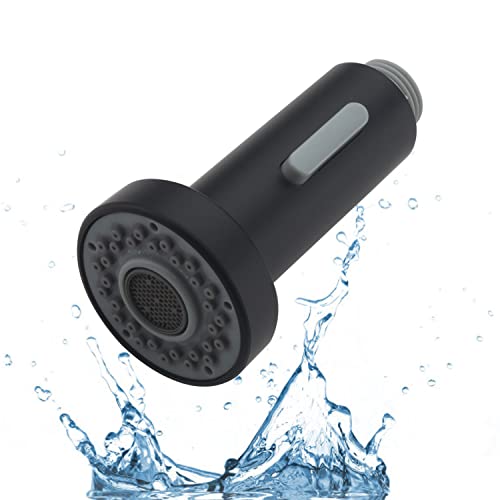 Hamoler Kitchen Faucet Spray Head Pull Out Kitchen Faucet Spout Replacement Dual Function Pull Down Replacement Faucet Sprayer Head Sink Faucet Nozzle Sprayer, Matte Black #TOP23