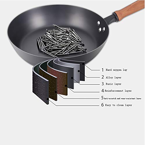 Wok de Hierro Tradicional Antiadherente para Cocina miniatura 5