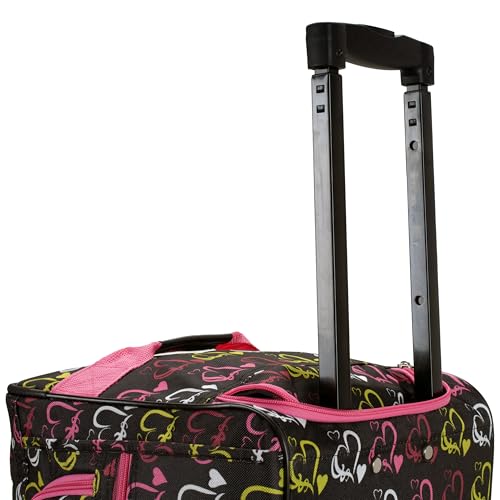 Image of Rockland Rolling Duffel Bag, Black, 22 inch