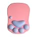 Produktbild Cystyle Niedlich Katzenkralle Mauspads, Mousepad mit Handgelenkauflage Office Komfort Mat Gel und Rutschfeste Gummi Unterseite für Notebook Computer (Rosa)