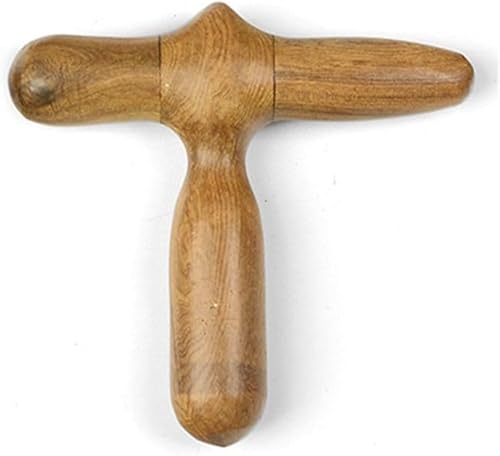 Miniatura 8 de Herramienta de masaje de pies, punto de gatillo de madera, masaje de pies de sándalo, martillo cruzado portátil, palo de masaje corporal para viajes