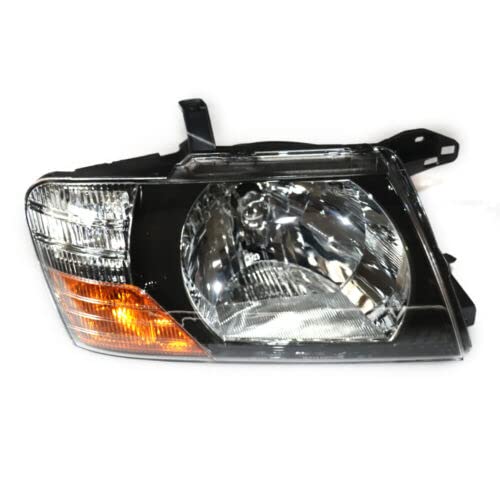 TBVECHI Headlight Assembly for 2000-2006Mitsubishi Pajero Montero, Passenger Sldes Halogen Headlamp with Bulds Replacement Headlight Lens (R)