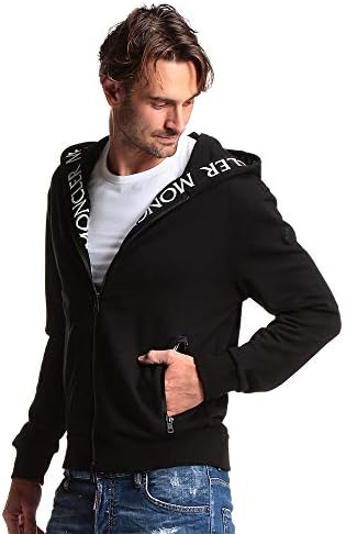 Amazon.co.jp: [モンクレール] フード裏ロゴ刺繍 フルジップ 長袖