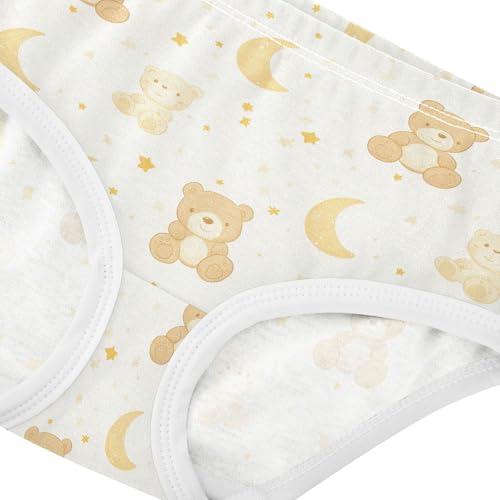 Girls Underwear Soft Cotton Teddy Bear Kids Panties in Sizes 2/3t, 4t, 5t, 6 and 84
