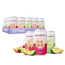 Spindrift Lemonade 3 Flavor Variety 20 Pack,12 Fl Oz Pack of 20