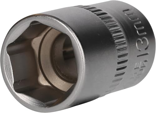 BRILLIANT TOOLS BT021807 Llave de vaso hexagonal de 3/8', 13 mm [Powered by KS TOOLS]