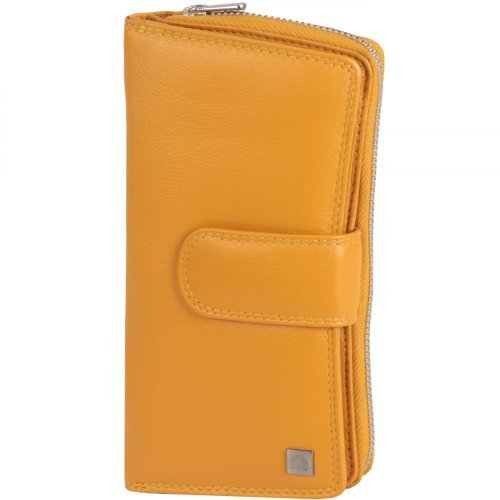 Cartera de Piel Greenburry Spongy de 9,5 cm Evita Bolsillos Llenos y Pesados