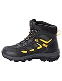 Jack Wolfskin Unisex Kinder Vojo Texapore Mid K, Black / Burly Yellow, 37 EU