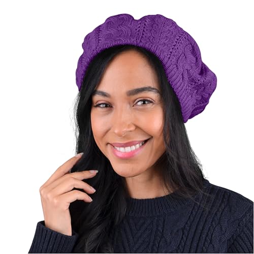 Image of Nollia Soft Knit Solid Color Beanie, Chic, and Lightweight Crochet Knitted Style Beanie Hat for Women, One Size Slouchy Hat