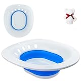 Bidet Portatil Para WC, Bidet Portatil Para Hemorroides, Baño De Asiento, Cuidado Postparto, Tratamiento Del Perineo, Bide Portatil, Azul