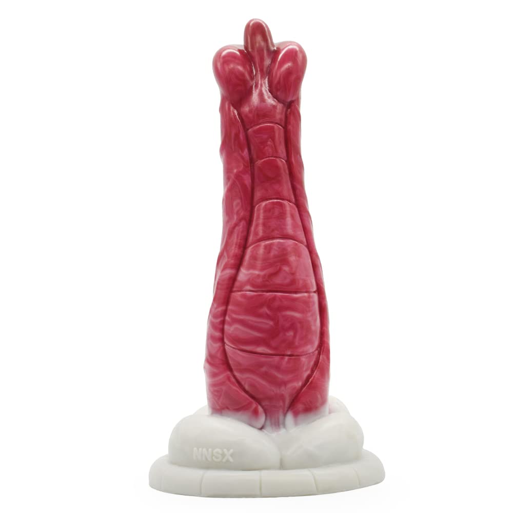 BeHorny Dildo Sex Toy, Liquid Silicone Alien/Fido Dildo with Suction Cup