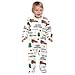 Emelivor Christmas Car Bells Newborn Baby One-Piece Sleepers Cotton Sleepwear Outfits for Boy Girl Kids