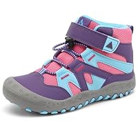 Mishansha Mädchen Wanderschuhe Bequem Atmungsaktiv Trekkingschuhe Unisex-Kinder Turnschuhe Outdoor Sport Wanderstiefel Lila 32 EU