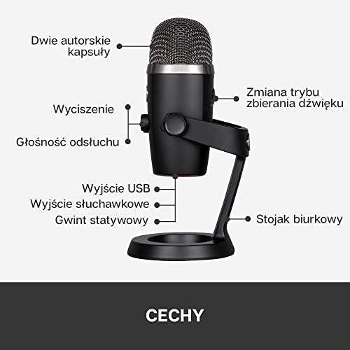 Blue Microphones G332 Se 988-000401 Mikrofon, Czarny, ‎50 dB