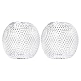 Construction robuste : fabriqués en métal, ces abat-jour sont durables et conçus pour durer, offrant une fiabilité à long terme. globe lumineux extérieur, abat-jour de style ouvert