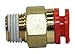 SMC KQ2H07-34AS Brass Push-to-Connect Tube Fitting with Sealant, Adapter, 1/4