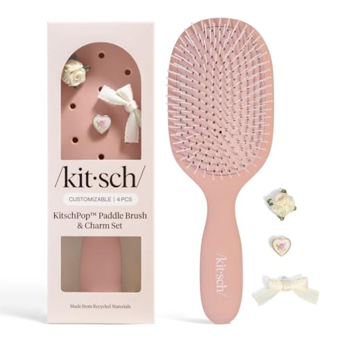KitschPop Paddle Hairbrush for Women