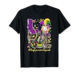Défilés de nains léopards de la LOVE Dog Groomer Squad Mardi Grass T-Shirt