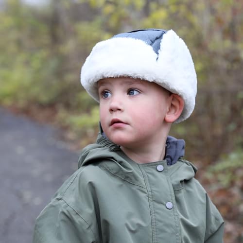 Image of JAN & JUL Waterproof Trapper Hat for Baby and Kids, Insulated Winter Hat with Faux Fur Lining
