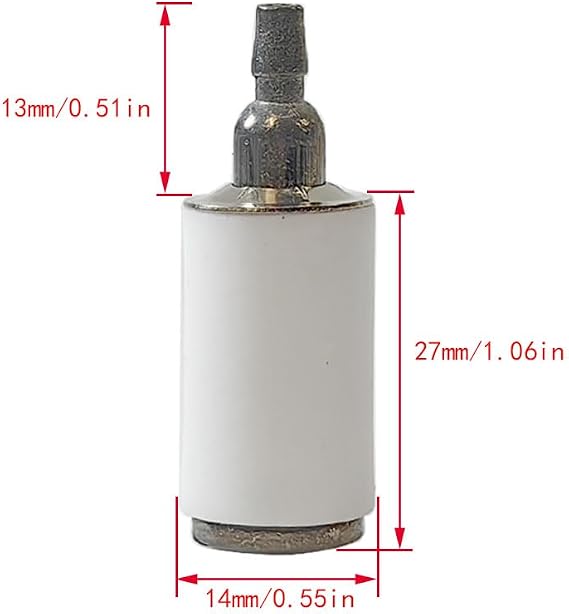 (2 feet long) Fuel Pipeline Fuel Filter Primer Bulb Carburetor Chainsaw Trimmer Fan Lawn Mower Suitable for 2-cycle Small Engines