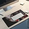 Large Mouse Pad Gaming Mousepad Japanese Fantasy Female Samurai Anime Girl Desk Mat for Keyboard and Mouse Mat Non-Slip Rubber Desk Pad 30x60cm, Style - Image 5