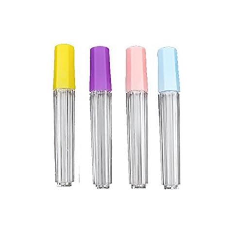 12Pcs Clear Plastic Felting Sewing Needles Container Pin Needle Storage Tubes Bottle Holder Storage Case Cover