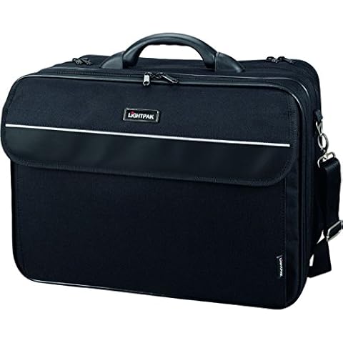 Lightpak - 46075 CORNICHE - business case for 17 inch laptop, nylon, black Cover