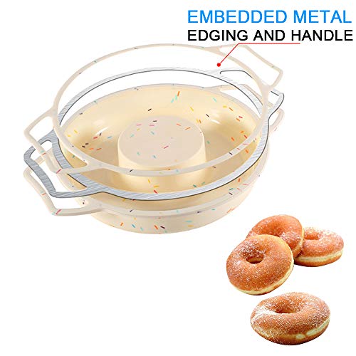 Ayccnh Silicone Donut Pan Cake Mold 9 Inch Doughnut Pans For Baking, Non Stick Round Cake Pan With Handle (Large，1Pack) #TOP1