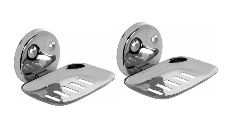 Indorox Bathroom Stainless Steel Soap Holder | Soap Dish Stand Wall Mounted Kitchen/washbasin Soap Case Pack of 2 (B0CQHLNWDQ) Amazon Price History, Amazon Price Tracker