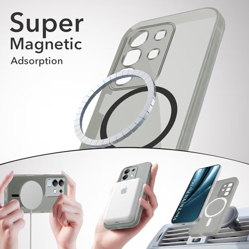 Image of Jkobi Lifetime Anti-Yellow MagSafe Compatible Clear Back Cover Case for Vivo T4x | Vivo Y31 Pro (Sleek Hard Crystal | Shockproof and Camera Protection)