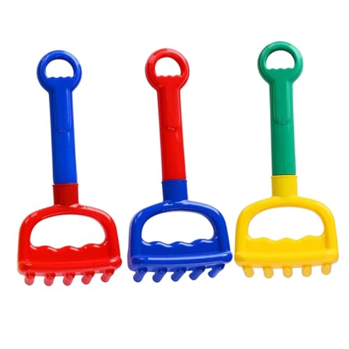 Vaguelly 3pcs Sand Rake for Outdoor Beach Playset for Lightweight and Portable Sand for Imaginative Fun and Parent Interaction