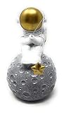 TEXAS WEST WESTERN COLLECTION TEXAS WEST Astronaut Figurine Statue Fishing Star Sculpture for Home D