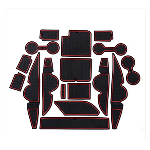 Posavasos alfombrilla con ranura para puerta de Kia K3 Forte accesorios interiores goma