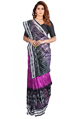 Image of Sambalpuri Handloom Saree Women's Cotton Saree Odisha Handloom Handmade Pure Relaxed Fit Khandua Natural Relaxed Fit Ikat Sambalpuri Saree For Women Ikat Handloom Saree For Women 5Se9Bc-390